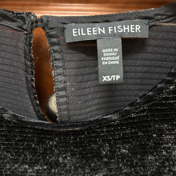 Eileen Fisher Velvet Tunic Top/ Dress size XS - Picture 2 of 5